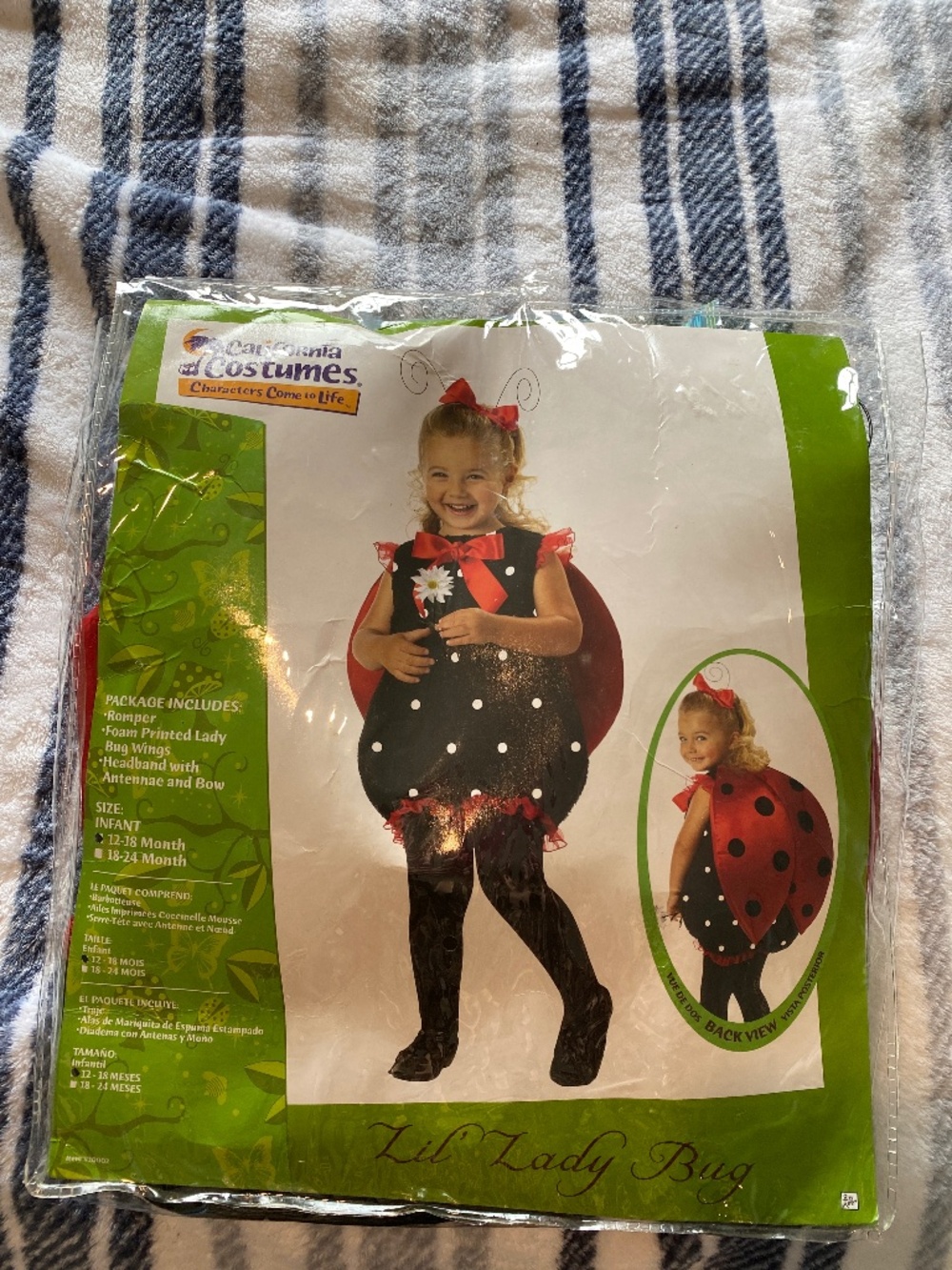 Ladybug costume size 12-18 months